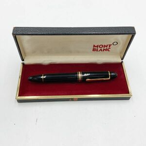 1円スタート激レア Montblanc モンブラン マイスターシュティック レジン 4810 ペン先 14C 585刻印 F字 黒 万年筆 30839 11-2