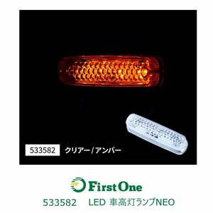 533582【車高灯】 ＬＥＤ４ 車高灯ランプＮＥＯ　２４Ｖ　アンバー　[商品サイズ：小]