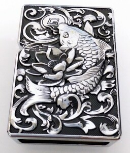 .. profit . colored carp lighter heavy weight to classic retro style limitation color silver oil lighter great popularity new goods unused domestic sending 