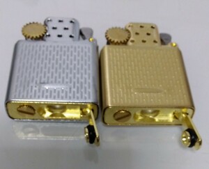 2 piece set top and bottom cover attaching oil lighter Gold & silver oil .4 times long-lasting inside unit only world among great popularity domestic sending 