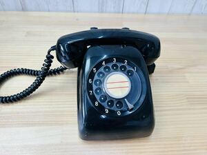 * retro telephone machine black telephone modular specification dial type Showa Retro antique interior SA-0601l100 *