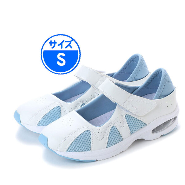 【新品 未使用 】 ナースシューズ 2WAY ブルー S 青 16543