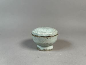  белый фарфор украшение сосуд для воды для чайной церемонии коробочка с благовониями керамика времена предмет селадон осмотр : China Япония утро . Joseon Dynasty 