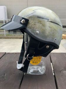 ハーフヘルメット　新品未使用 オーシャンビートル　半キャップ ビンテージハーレー BELL BUCO ジェットヘルメット　ハーレー　半ヘル