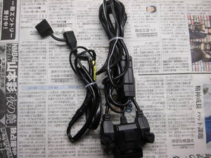 デイトナ　バイク用 USB電源(合計5V/2.1A) シガーソケット(12V5A) USB-A×2 シガーソケット×1♯052621