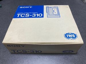【未使用】1981年製SONY ステレオカセットコーダー　TCS-310 動作未確認　昭和レトロ（一部欠品あります）ソニー