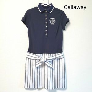 【未使用】Callaway キャロウェイ ゴルフ ワンピース ネイビー S