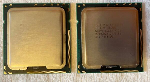 【美品】INTEL Xeon E5620 SLBV4 2.4GHz 【同一ロット2個セット】x2 #10
