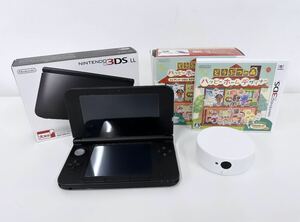 NINTENDO 3DSLL black body Animal Crossing happy Home designer set 