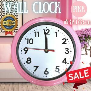 ピンク 時計 壁掛け時計 壁掛け おしゃれ かわいい シンプル アンティーク