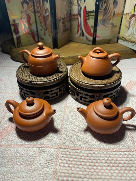 中国宜興 紫泥 可愛い紫砂壺急須 茶壺 茶器 茶道具 中国美術 朱泥 ミニ紫砂茶壺 急須 茶器 煎茶道具