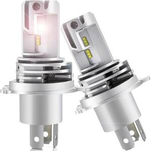 H4 LED ヘッドライト 高輝度 白 24000LM 6000K IP65防水等級 ロービーム ハイビーム Hi/Lo ホワイト 12V 24V DC9-32 2個 