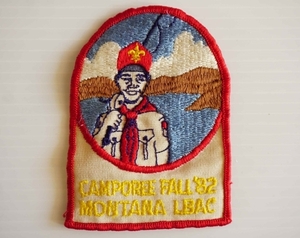 ◆ 80's BSA ボーイスカウト CAMPPREE キャンプ ワッペン 10.0×7.2㎝/ビンテージ オールド アメリカ雑貨 レトロ 62