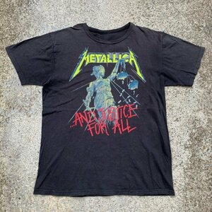 【XL】2000s METALLICA バンドTシャツ ブラック 黒■オールド アメリカ古着 メタリカ ロック ヘヴィメタル AND JUSTICE FOR ALL