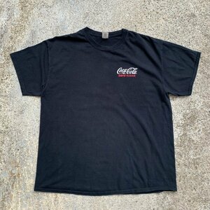 【XL】Coca-Cola Zero プリントTシャツ ブラック 黒■ビンテージ オールド アメリカ古着 企業 コカ・コーラ ゼロ 