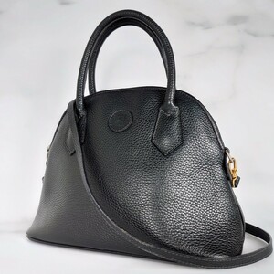 1 иен FENDI Fendi ручная сумочка сумка на плечо кожа 2WAY чёрный цвет черный FF Logo металлические принадлежности плечо ..