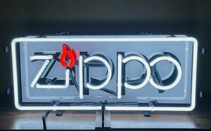 ZIPPO ネオン サイン 看板 ジッポ 照明 電気 ライター 古着 シルバー アメカジ ハーレー 旧車 ヴィンテージ レトロ コレクション レトロ
