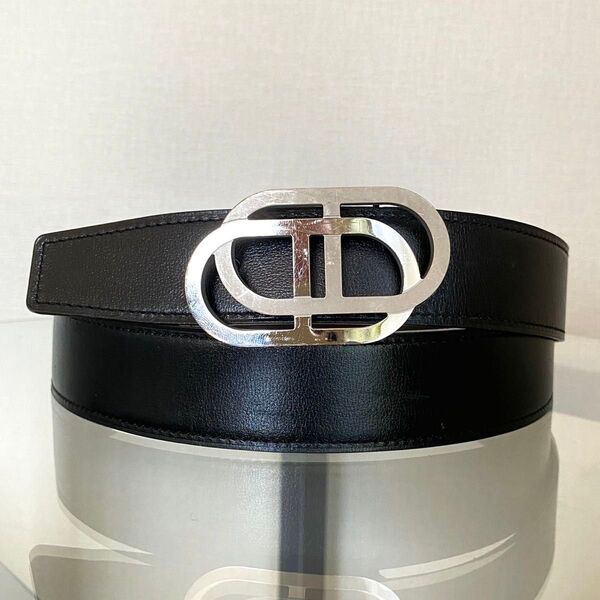 HERMES ベルト ブラック×ダークブラウン H金具 黒 リバーシブル