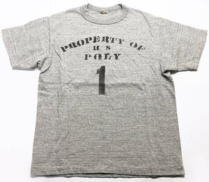 Warehouse (ウエアハウス) Lot 4601 / PROPERTY OF H S POLY クルーネック Tシャツ 極美品 杢グレー size M