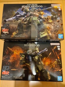 新品未組立　 装甲騎兵ボトムズ 2種セット HG バーグラリードッグ　+　スコープドッグ