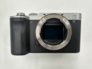  beautiful goods SONY α7C body only ILCE-7C(S) silver compact full size mirrorless single-lens camera shutter number of times :322 times 