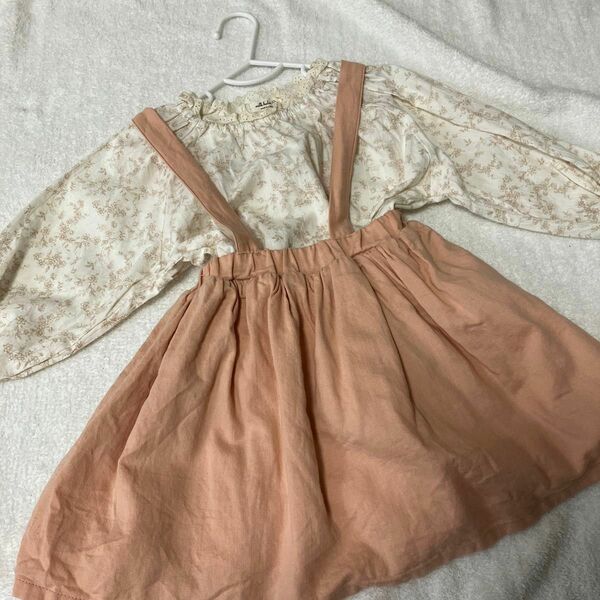 韓国子ども服　韓国子供服　pourenfant アンファン　milk balm ブラウス　スカート　blouse skirt