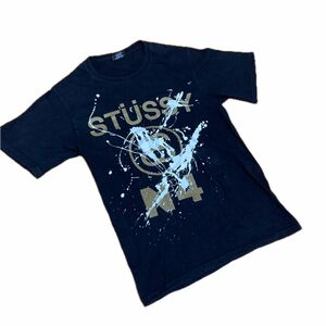 stussy Tシャツ NO.4 ステューシー　半袖シャツ　黒　メキシコ製 ブラック
