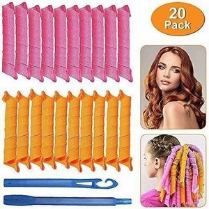  hair curler hand winding car la- to coil wool roller 20 pieces set 