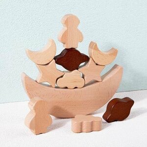  wooden loading tree balance toy toy intellectual training toy balance baby baby concentration power pretty . rear .. storage sack equipped 