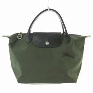 ロンシャン LONGCHAMP ルプリアージュ S バッグ ハンドバッグ ロゴ 緑 カーキ　グリーン 