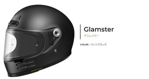 送料無料　SHOEI　Glamster　Mサイズ　新品　マットブラック　57-58cm　ショウエイ　グラムスター　M.BK　ショーエイ