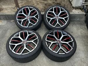 ルノーメガーヌrsトロフィー純正タイヤホイール 4本セット　19インチ 8.5J 114.3 5穴　タイヤ POTENZA s001 245/35R19