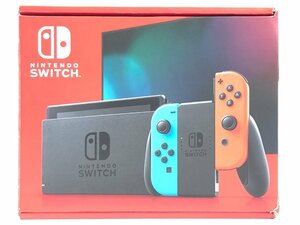 ^[15] the first period . ending Nintendo switch/ Nintendo switch new model Joy navy blue neon blue / neon red box damage large including in a package un- possible 1 jpy start 