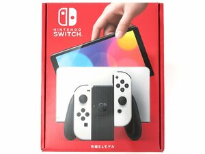 △【1】初期化済み Nintendo switch/ニンテンドースイッチ 有機ELモデル ジョイコン ホワイト 同梱不可 1円スタート