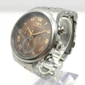 ○B242-13 TECHNOS/テクノス クロノグラフ メンズ クォーツ 腕時計 T2054 