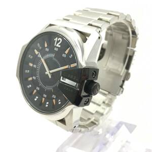○E242-141 DIESEL/ディーゼル 3針 Date デイト メンズ クォーツ 腕時計 DZ-1208 111204 稼働品