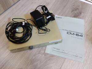 [ free shipping ]Roland CM-64 sound module electrification verification settled body . cable . instructions only 