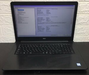 1 jpy ~ # Junk DELL INSPIRON 5770 / no. 8 generation / Core i5 8250U 1.60GHz / memory 8GB / HDD 1TB / 17.3 type / OS less / BIOS start-up possible 