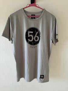 56design Tシャツ XYLITOL COOL&DRY T-SHIRT CIRCLE LOGO KF Mサイズ シルバー 56デザイン