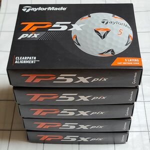 TaylorMade テーラーメイド TP5x pix 2021年モデル ゴルフボール 5ダース
