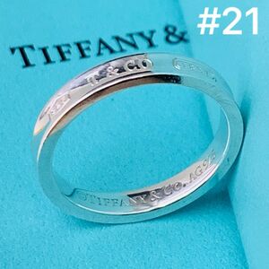 定番 925 Tiffany & Co ティファニー TIFFANY ナロー リング 指輪 大きめサイズ 21号 