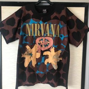 XL NIRVANAniruva-naheart shaped box T-shirt Heart Shape do box lock band total pattern new goods (90s Vintage Giant USA made )