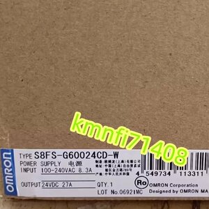 【新品★Ｔ番号適格請求書/領収書】オムロン　S8FS-G60024CD 24VDC 27A スイッチ電源★６ヶ月保証