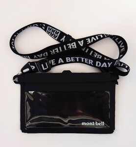 モンベル mont-bell 防水ショルダーバック 財布 小物入れ 軽量 コンパクト マリンスポーツ アウトドア ブラック