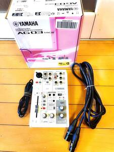 бесплатная доставка превосходный товар YAMAHA Yamaha AG03 MK2 аудио интерфейс web литье миксер принадлежности все имеется дополнение XLR кабель 