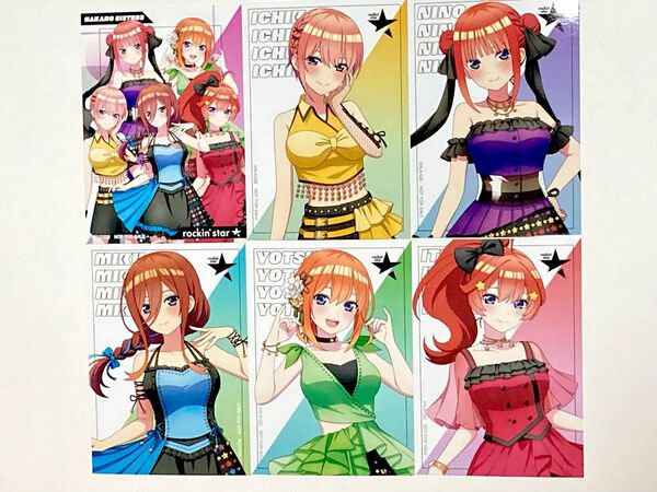 五等分の花嫁 rockin’star 特典ブロマイド 6枚セット 渋谷 POPUP AMNIBUS