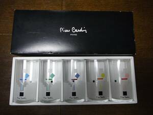 2406001 - pierre cardin Pierre Cardin tumbler set M71-1020 glass 5 piece entering Sasaki glass gala spade long-term keeping goods Showa Retro 