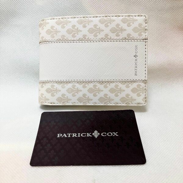 Y211 未使用 パトリックコックス PATRICK COX 二つ折り財布 財布 折り財布 メンズ レディース ホワイト