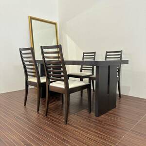IDC большой . мебель обеденный комплект Akita деревообработка стул префектура средний мебель обеденный стол 5 позиций комплект примерно 50 десять тысяч иен 