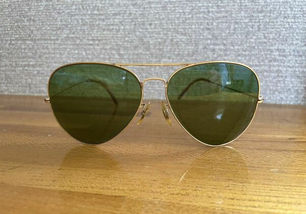 70s B&L vintage RayBan USA ボシュロム レイバン メタル2 ミドルグリーン サングラス オールド ビンテージ